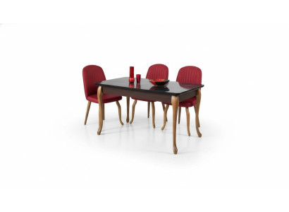 Dining Table Set Dining Suite Seating Furniture Set Dining Room Sets Dining Table 4 Chairs 5-piece.