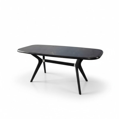 Black dining table 160x85 dining room table dining tables tables furniture wood