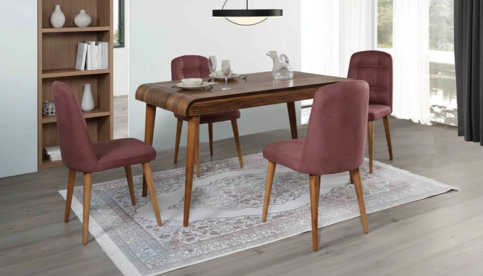 Dining room dining set furniture set upholstery seat dining table 5-piece set.