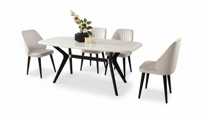 Dining room set furniture seat cushion furniture dining group dining table 5-piece.
