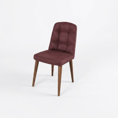 Original: a pink chair on legs on wooden legs for your dining room new model