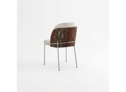 Original dining chair with white color on stainless steel legs for your dining room
