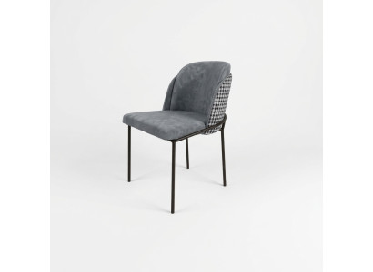 Original gray chair on stainless steel legs for your dining room New model