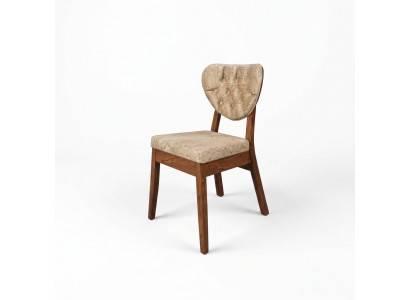 Beige wooden chair Chesterfield chair designer upholstered chairs luxurious seating furniture