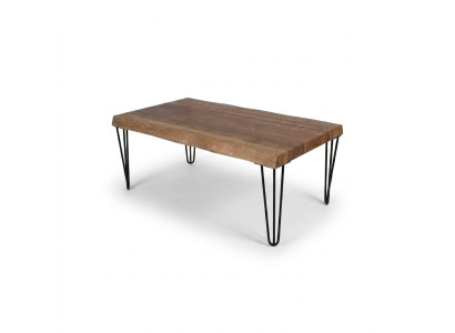 Wooden coffee table on original black legs for your living room Original