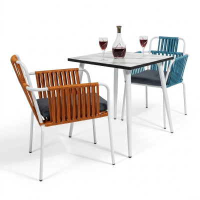 Original chairs light orange color with white legs stainless steel a soft cushion