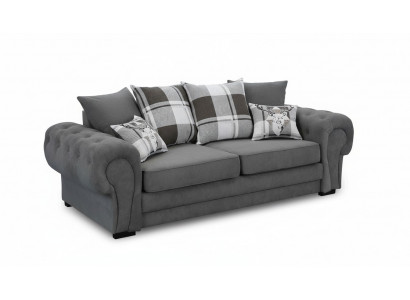 Three-seater couch upholstered furniture velvet couch fabric sofa 224cm couches.