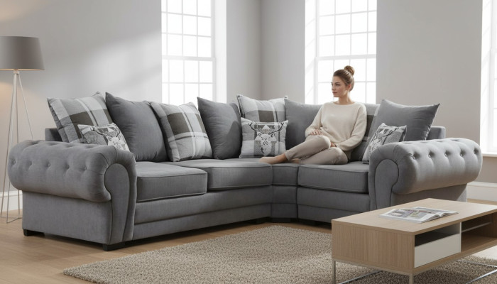 Italian style sectional sofa comfortable design sofa upholstery fabric living room textile