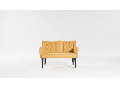 Modern luxury orange loveseat