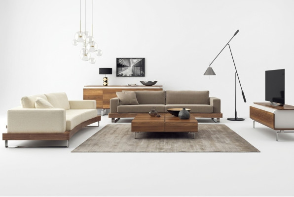 Modern white two-seater luxury living room furniture couch seating new
