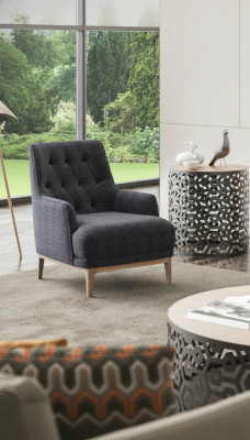 Living room armchair modern cocktail single-seater upholstered lounge club chair