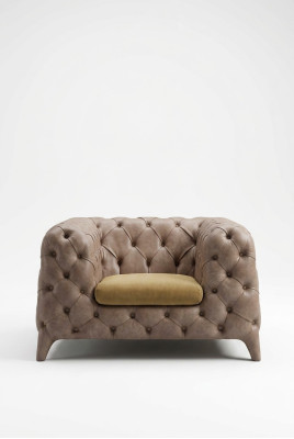 Chesterfield Taupe Armchair Chesterfield Armchair Upholstered Armchair Living Room