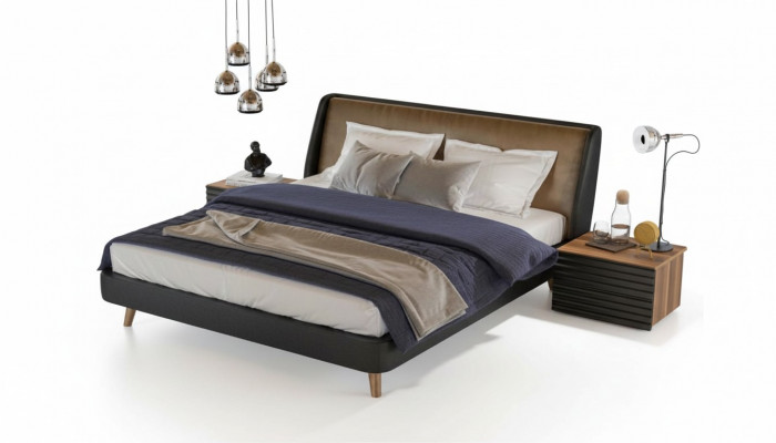 Modern wooden nightstand storage table small side table bedroom