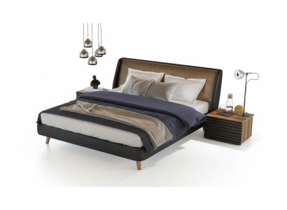Modern wooden nightstand storage table small side table bedroom