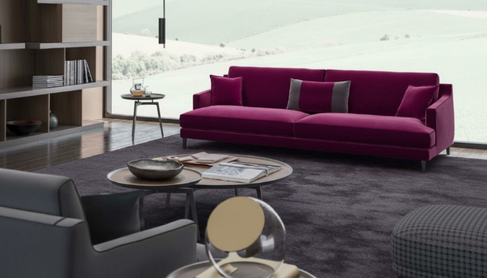 Rosa Dreisitzer Modern Couch Living Room Sofas Style Furniture Luxury Design