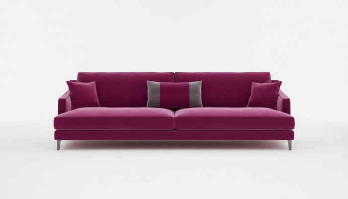 Rosa Dreisitzer Modern Couch Living Room Sofas Style Furniture Luxury Design