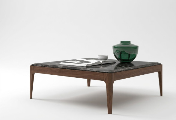 Toros Coffee Table Black Marble Coffee Table Modern Style