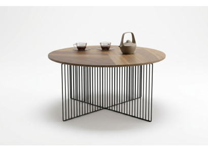 Modern living room coffee table brown solid wood furniture luxury side tables