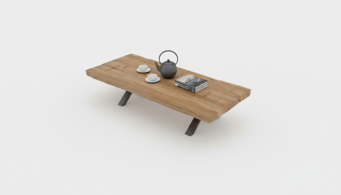 Solid wood coffee table rectangular table tea table living room table modern