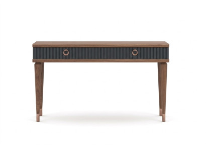 Modern console table with drawers luxury natural walnut - anthracite