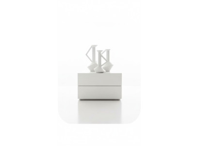 White luxury nightstand storage bedroom furniture small side table