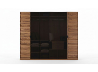 Wardrobe sliding doors glass doors bedroom furniture mirror brown