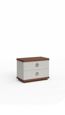 White bedside table with drawers wooden furniture modern luxury bedroom furniture