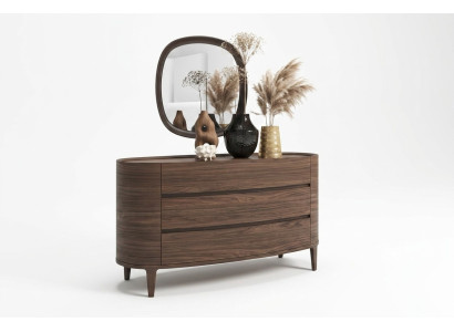 Brown designer dresser in a modern style with storage bedroom furniture