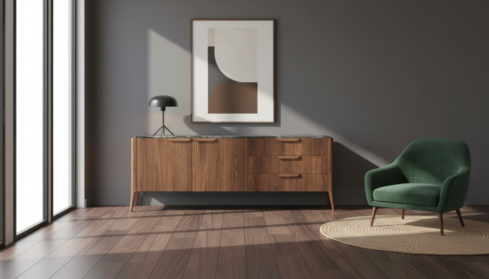 Large wood sideboard modern dining room furniture genuine wood drawers new