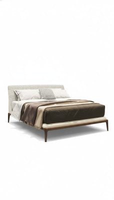 White bed luxury bed frame modern bedroom furniture wooden frame