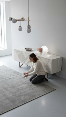 Modern gray sideboard luxury cabinet base cabinet with storage style