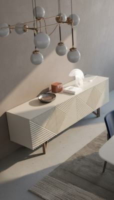 Modern gray sideboard luxury cabinet base cabinet with storage style