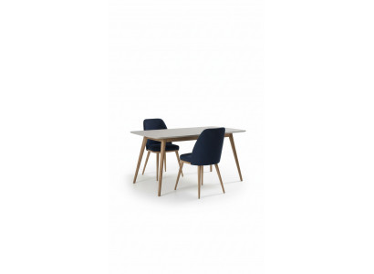 Blue dining chair luxury modern kitchen furniture designer wooden furniture