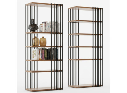 Bookshelf Luxury Cabinet Modern Living Room Wall Storage Shelves New