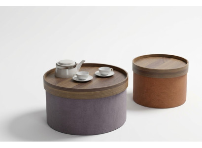 Round coffee tables, modern living room furniture, side tables, end tables.