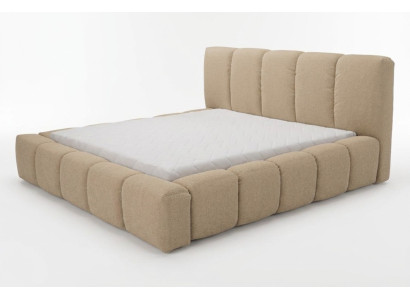 Bed Gray Double Bed Bedroom Wood Furniture Design Upholstery Fabric New