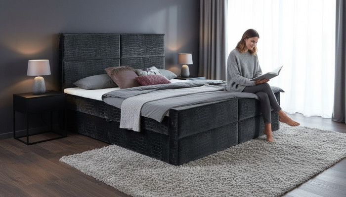 Send gray bedroom wooden furniture design elegant upholstery fabric new