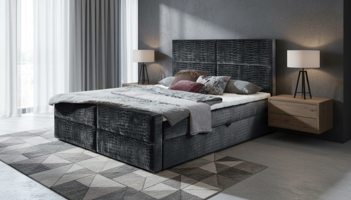 Send gray bedroom wooden furniture design elegant upholstery fabric new
