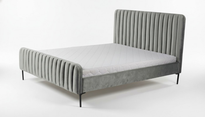 Gray double bedroom furniture design elegant fabric hotel furnishings