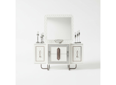 Sideboard White Dresser Console Table Mirror 2-piece Dressers Sideboards