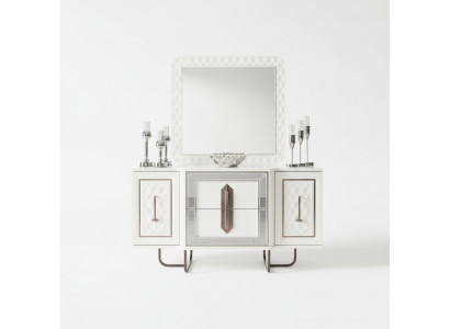 Sideboard White Dresser Console Table Mirror 2-piece Dressers Sideboards