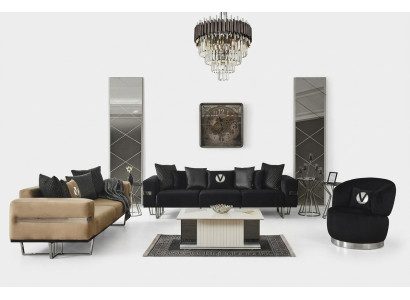 Living room furniture Italian furnishings sofa set fabric sofa couches 4-piece set
