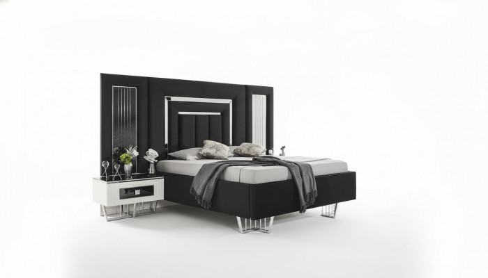 Bedroom wardrobe furniture metal luxury beds elegant bed metal bed frame