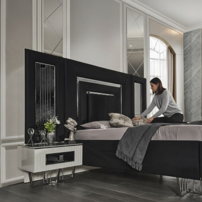 Design night table console side tables bedroom metal luxury