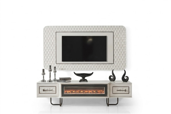 Fireplace sideboard TV stand RTV cabinet 2-piece wall unit TV board wall