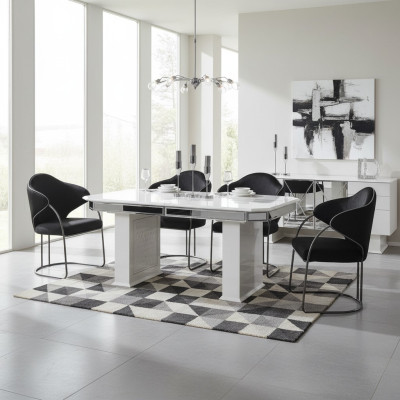 Beige Dining Table Design Tables Luxury Table Extendable Furniture Dining Room Furniture
