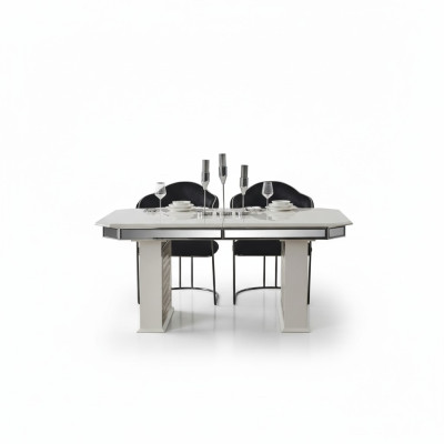 Beige Dining Table Design Tables Luxury Table Extendable Furniture Dining Room Furniture