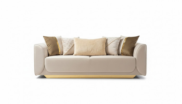 Design 3-Seater Relax Sofas Club Lounge Sofa Textile Upholstery Couch Fabric Couches
