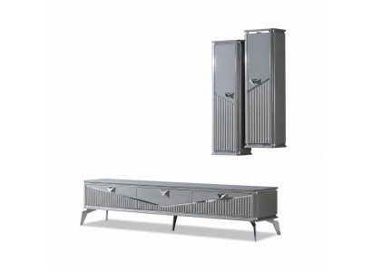 rtv sideboard tv stand television wall living wall lowboard gray high gloss