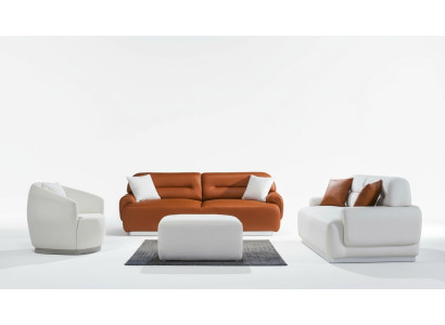 Cozy sofa set living room couch seat cushion suite 3+3+1 stool 4-piece set